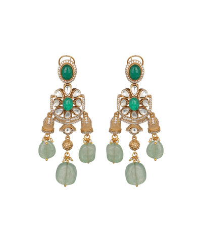Jhumka Ratna Triple Mala Necklace | Stylika