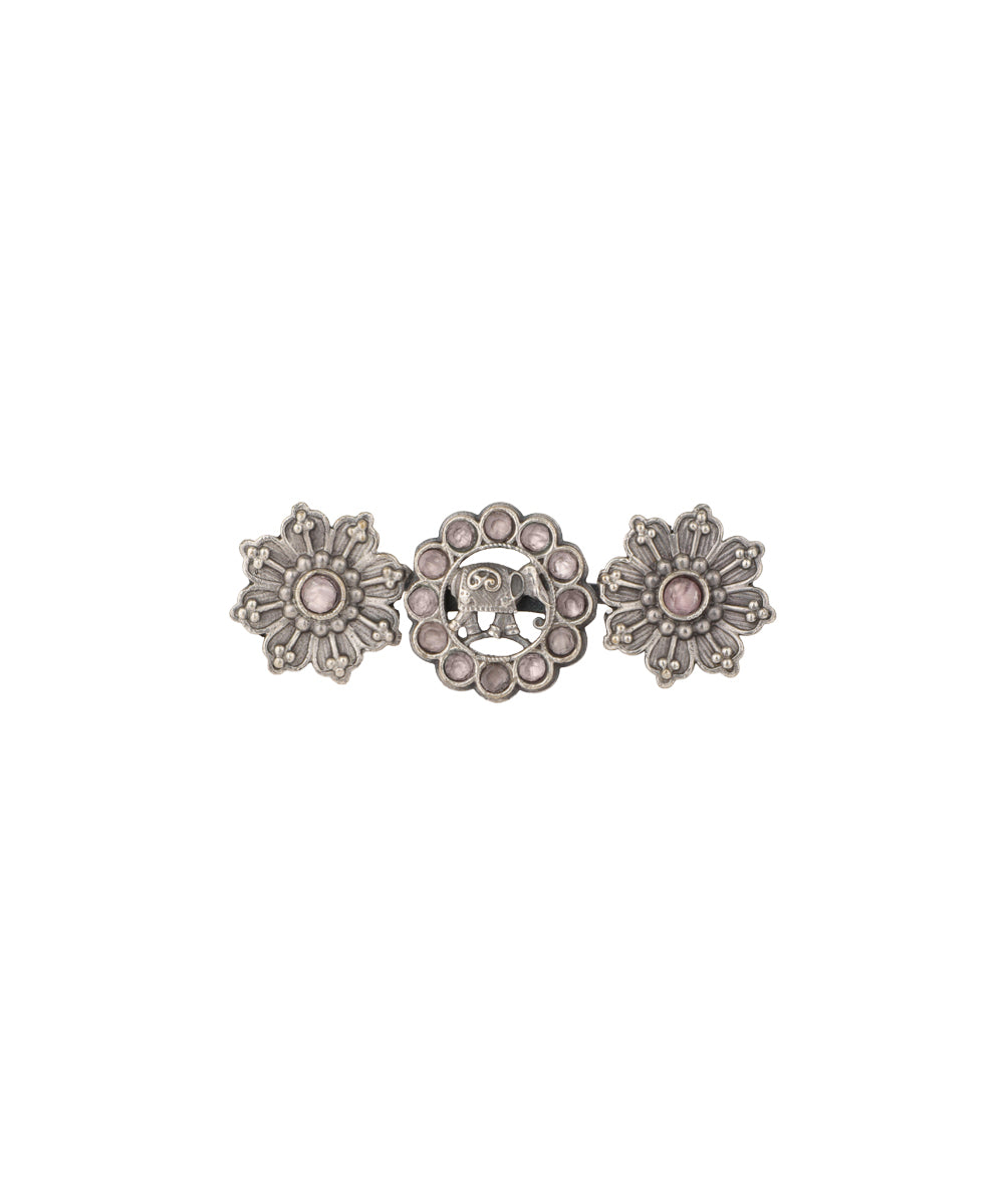 Twin Lotus Medallion Trio Ring | Stylika
