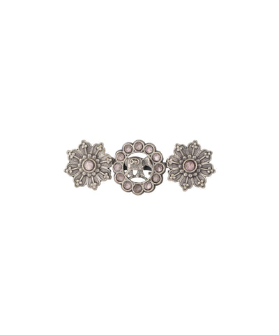 Twin Lotus Medallion Trio Ring | Stylika