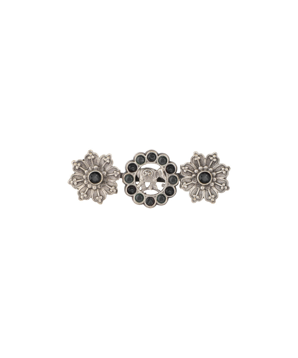 Twin Lotus Medallion Trio Ring | Stylika