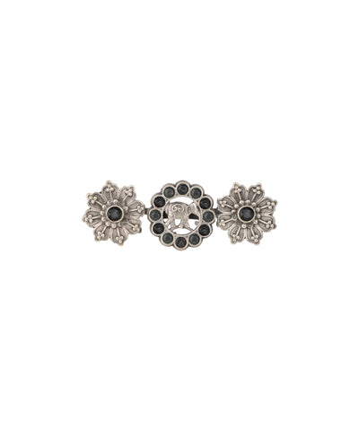 Twin Lotus Medallion Trio Ring | Stylika
