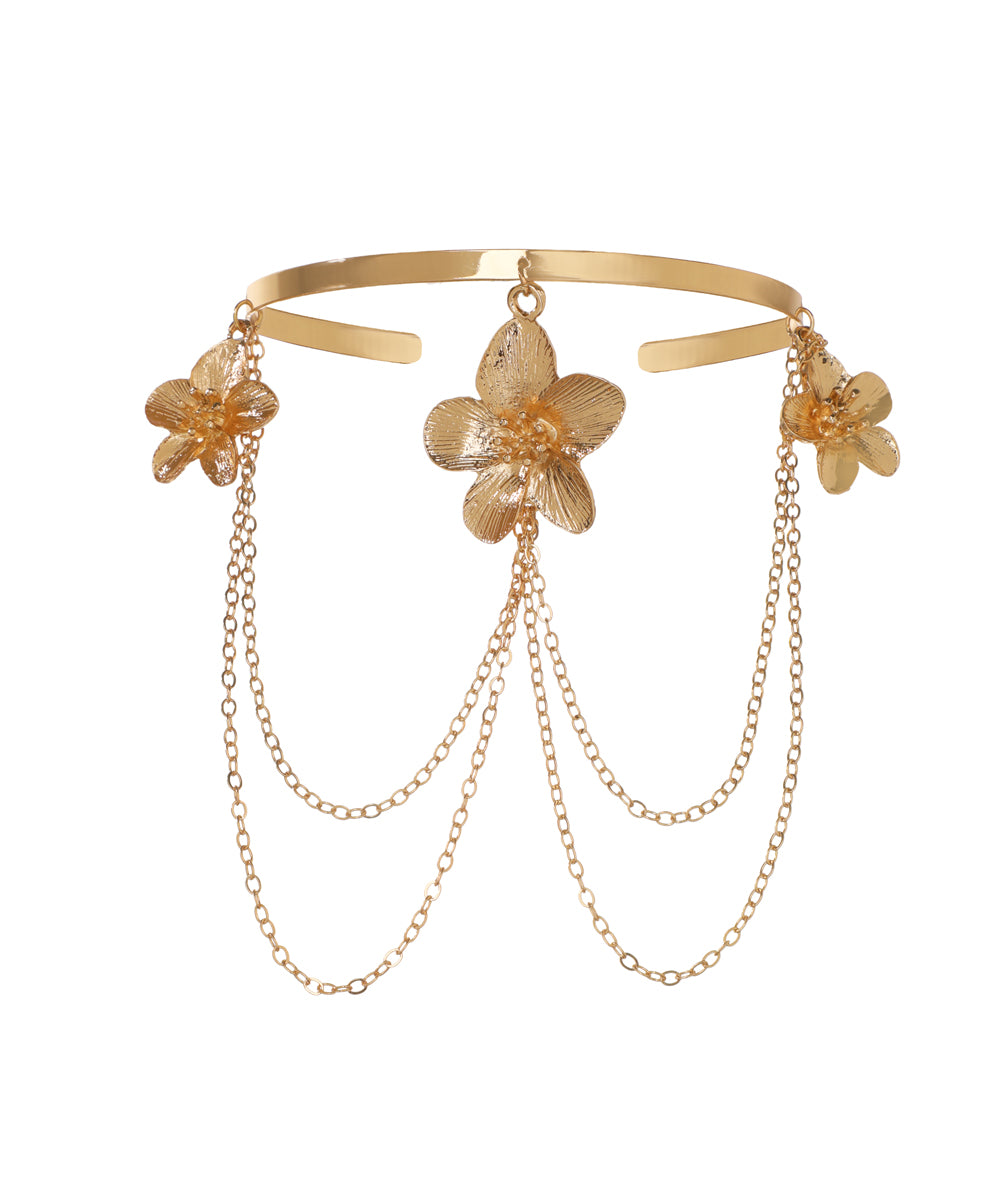 Pink Floral Cascade Arm Cuff | Stylika