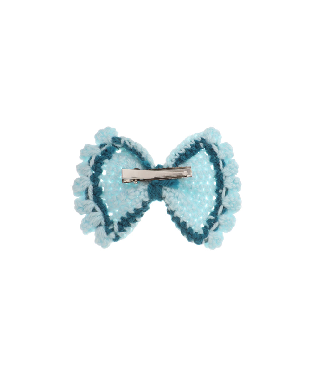 Patterned Bow Crochet Hair Clip | Stylika