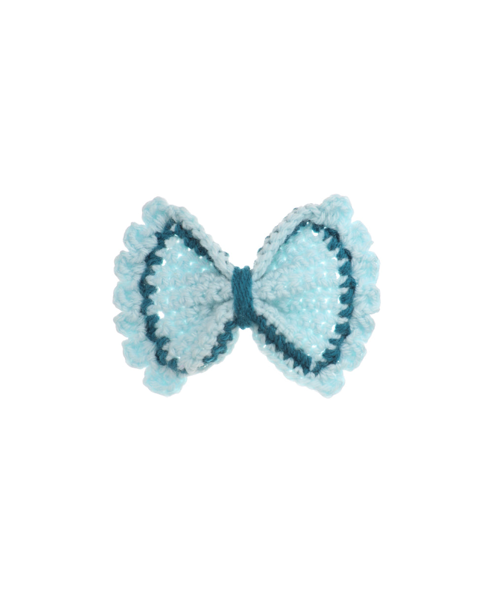 Patterned Bow Crochet Hair Clip | Stylika