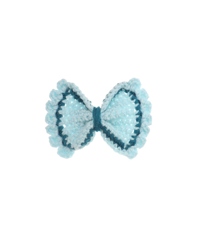 Patterned Bow Crochet Hair Clip | Stylika