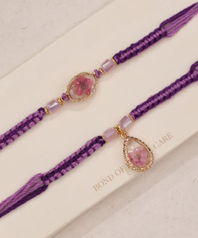 Eternal Blooms Bhaiya Bhabhi Rakhi Set | Stylika