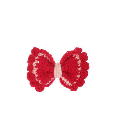 Patterned Bow Crochet Hair Clip | Stylika