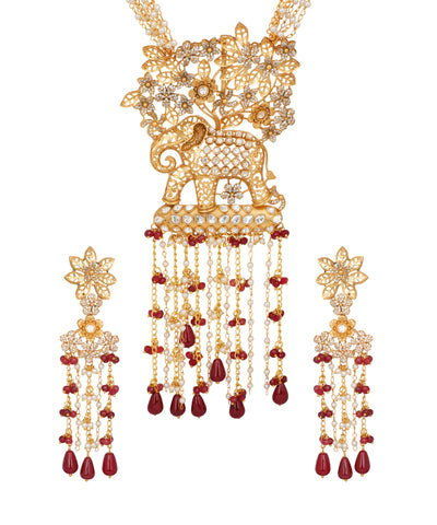 Elephant Gajvan Pendant Necklace | Stylika