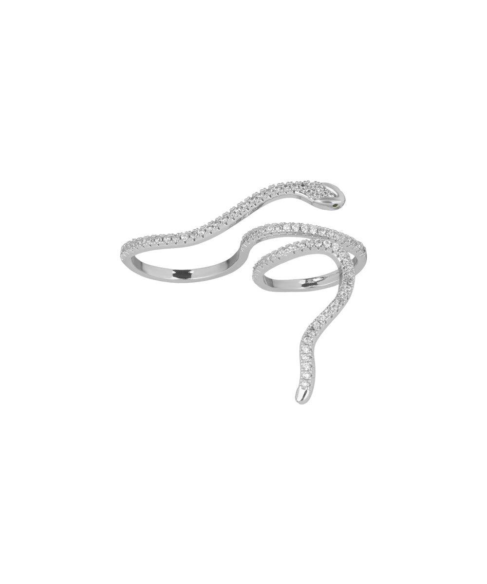 Snake Wrap Two-Finger Ring | Stylika