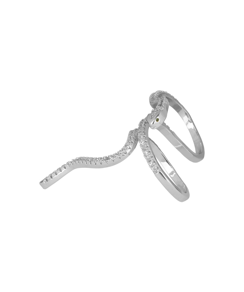 Snake Wrap Two-Finger Ring | Stylika