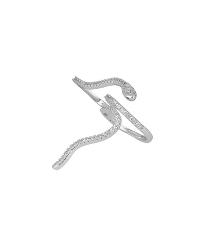 Snake Wrap Two-Finger Ring | Stylika