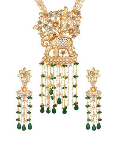 Elephant Gajvan Pendant Necklace | Stylika