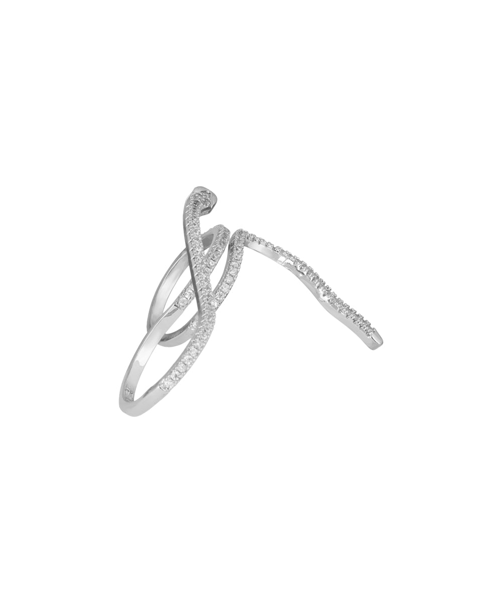 Snake Wrap Two-Finger Ring | Stylika