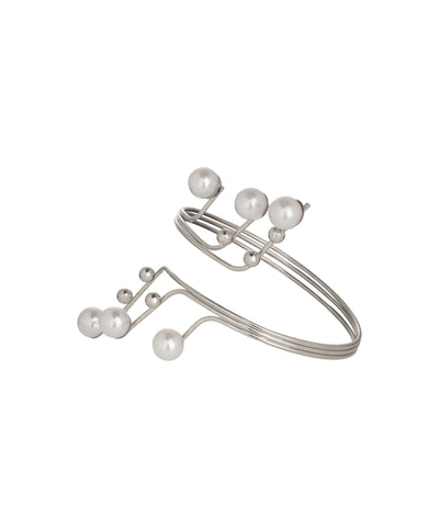 Minimalistic Pearl Branch Arm Cuff Accessory | Stylika