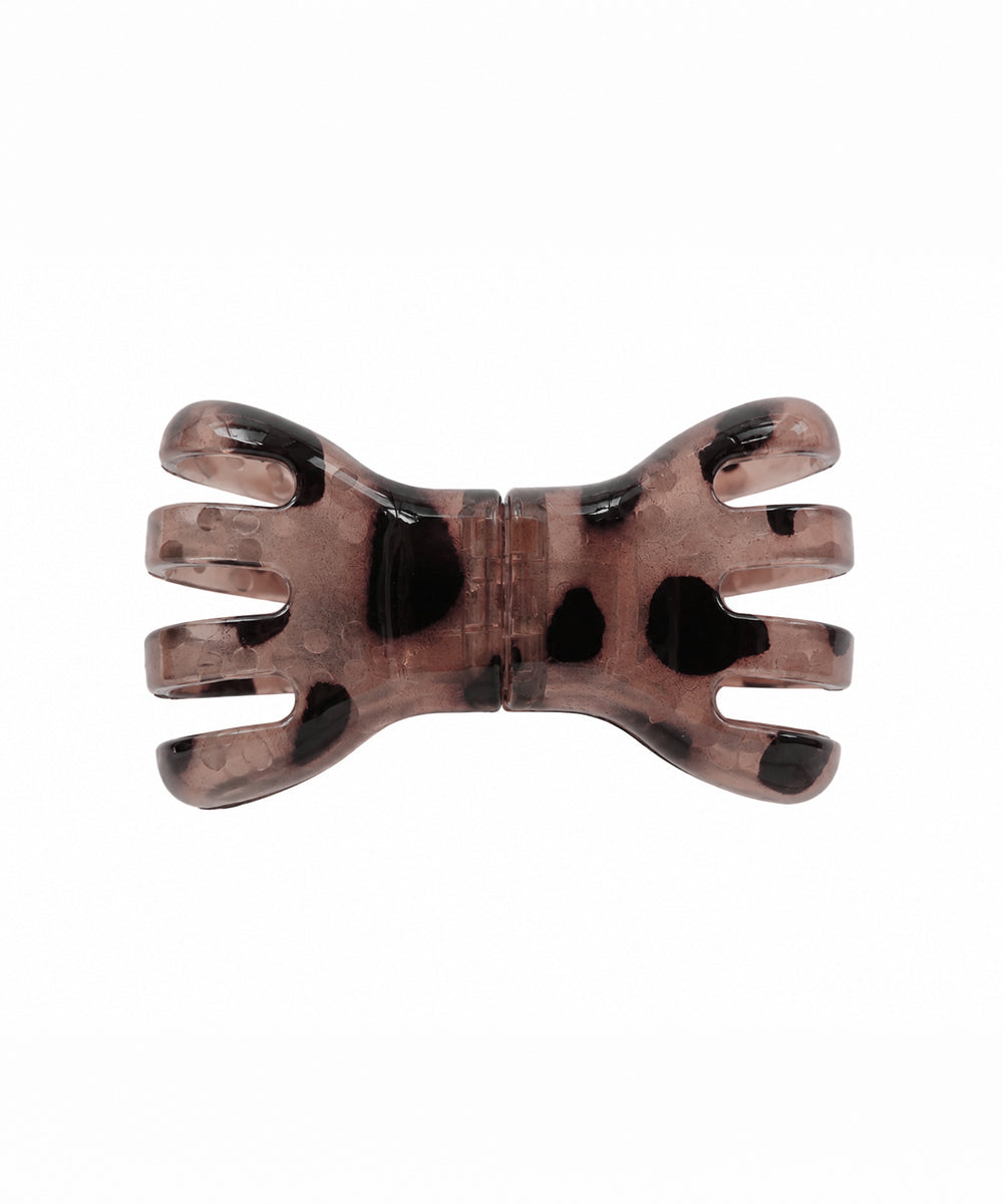 Dusty Mocha Bow Magnetic Hair Clip | Stylika