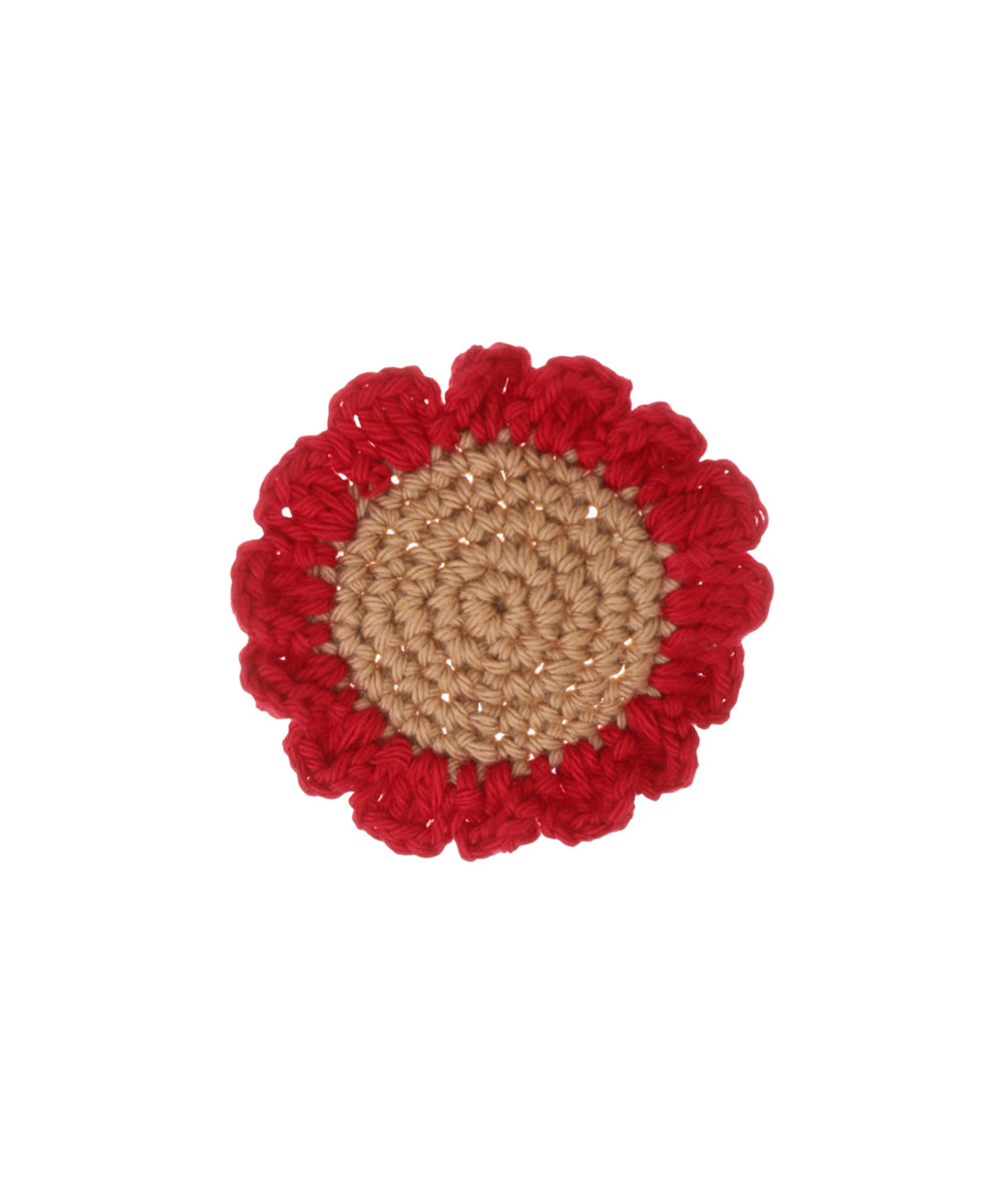 Artisan-Inspired Scalloped Two-Tone Crochet Hair Clip | Stylika