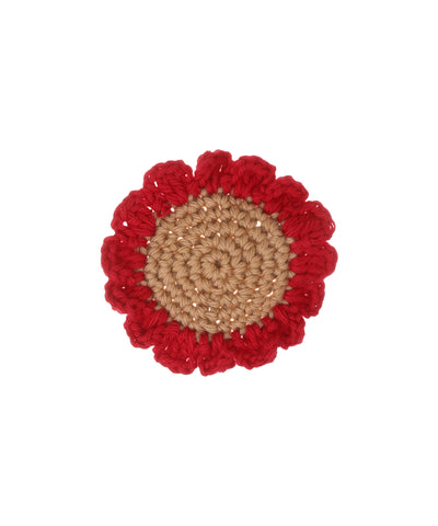 Artisan-Inspired Scalloped Two-Tone Crochet Hair Clip | Stylika