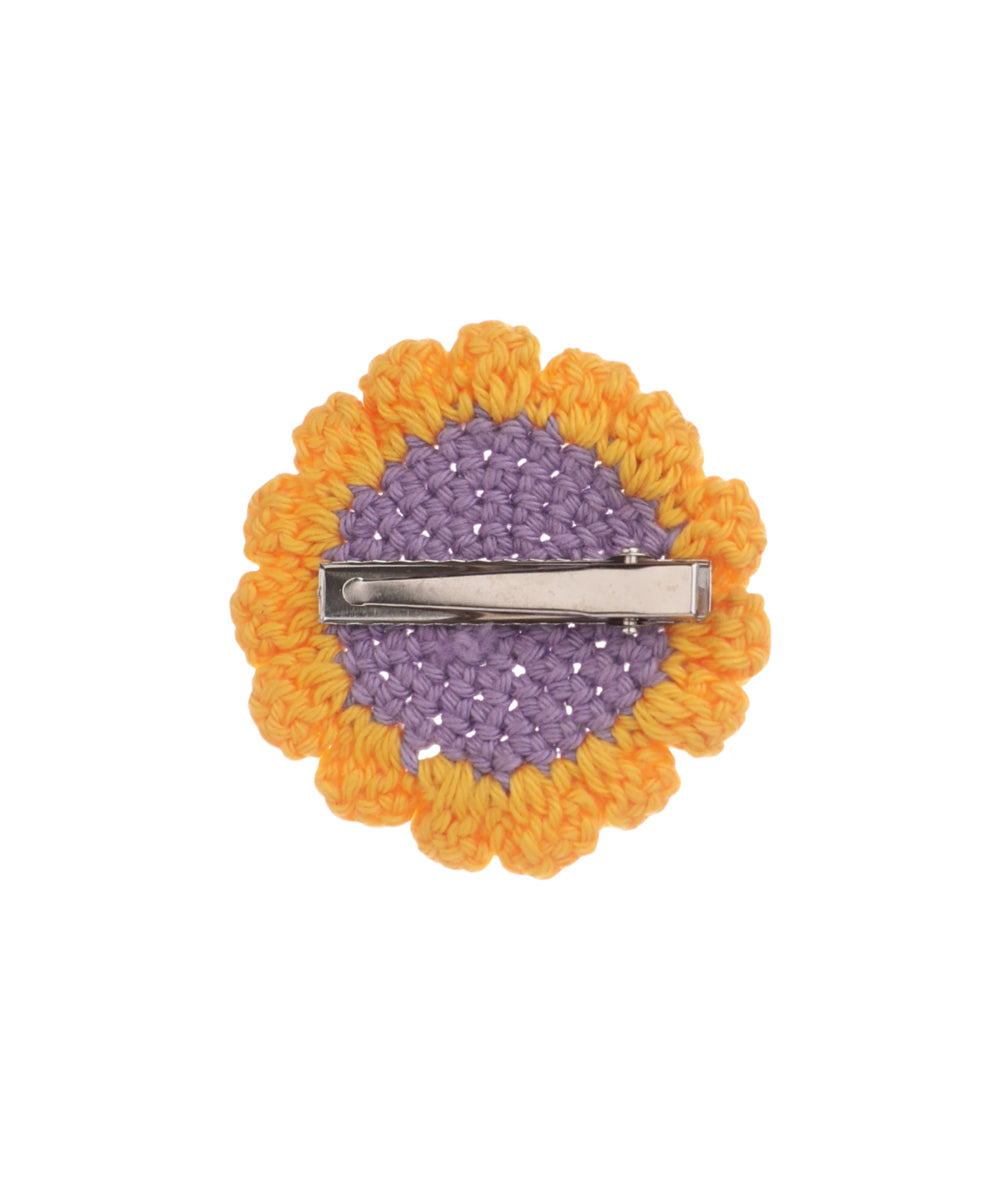 Artisan-Inspired Scalloped Two-Tone Crochet Hair Clip | Stylika