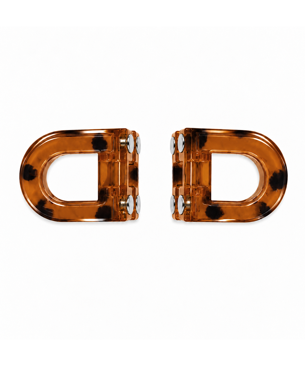 Rust D-shaped Magnetic Hair Clip | Stylika