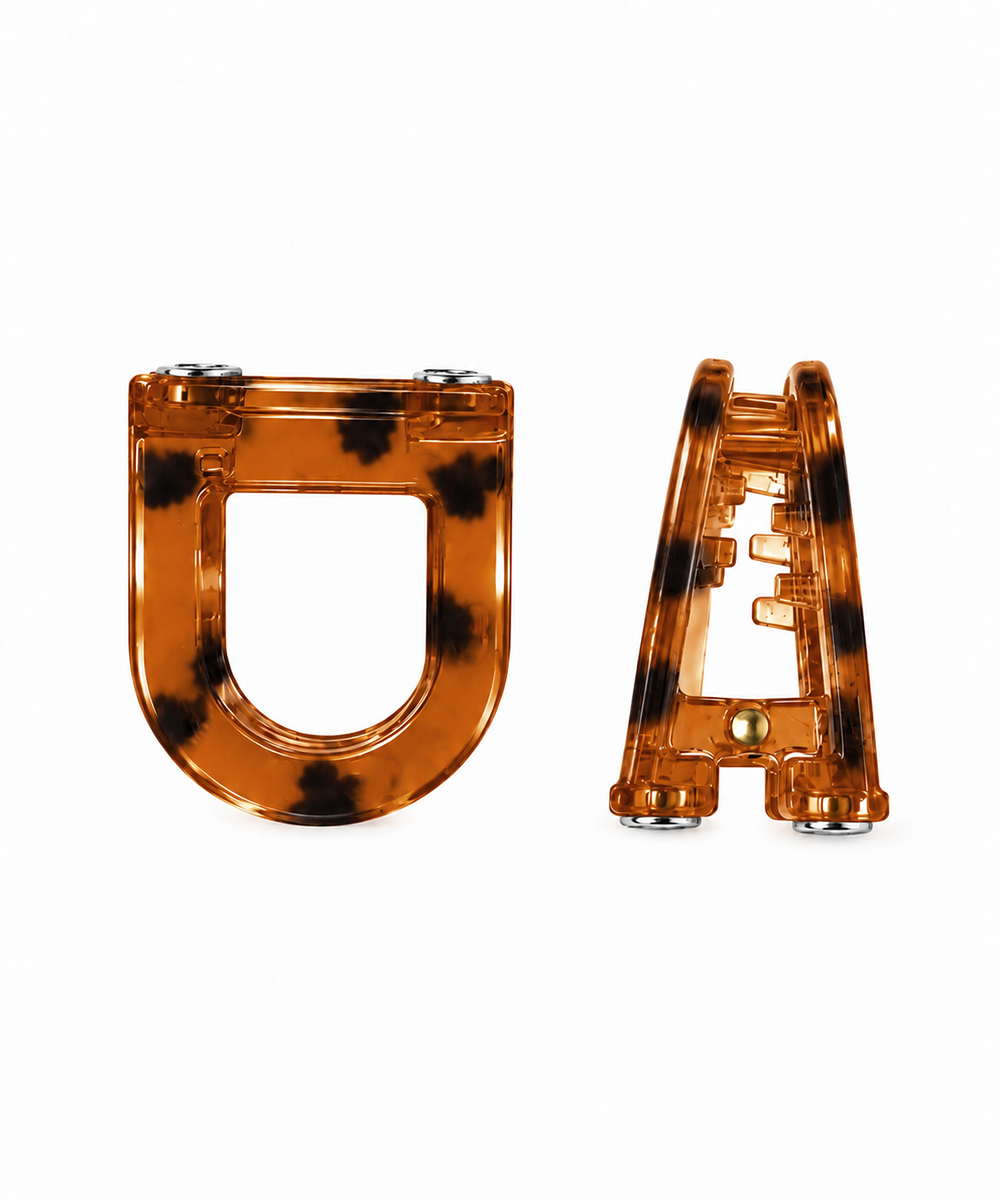 Rust D-shaped Magnetic Hair Clip | Stylika