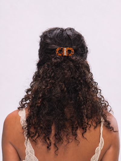 Rust D-shaped Magnetic Hair Clip | Stylika