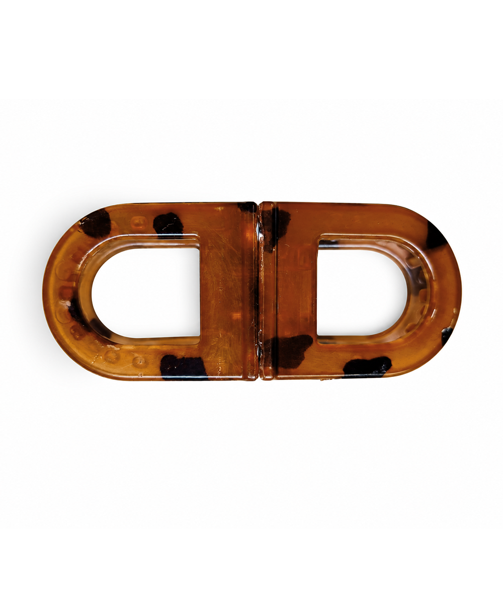 Rust D-shaped Magnetic Hair Clip | Stylika