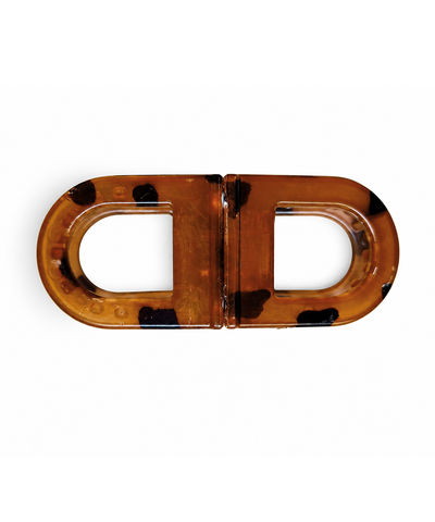 Rust D-shaped Magnetic Hair Clip | Stylika