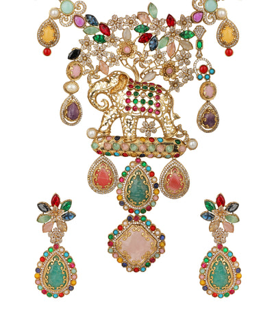 Elephant Pushpvan Necklace | Stylika