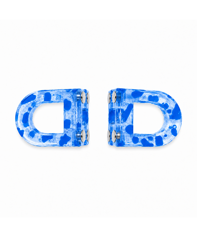 Clear Cobalt D-shaped Magnetic Hair Clip | Stylika