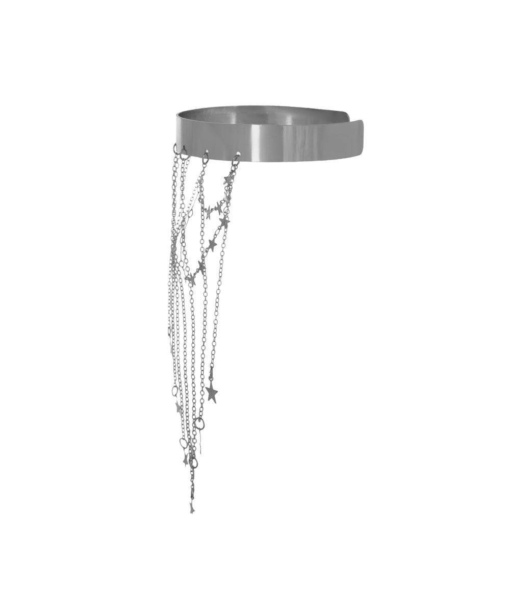 Playful Star Dangle Chain Arm Cuff for Festive Looks | Stylika