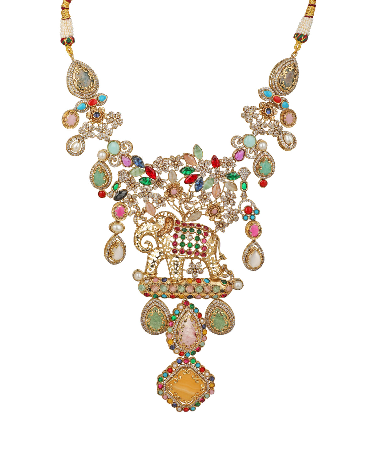 Elephant Pushpvan Necklace | Stylika