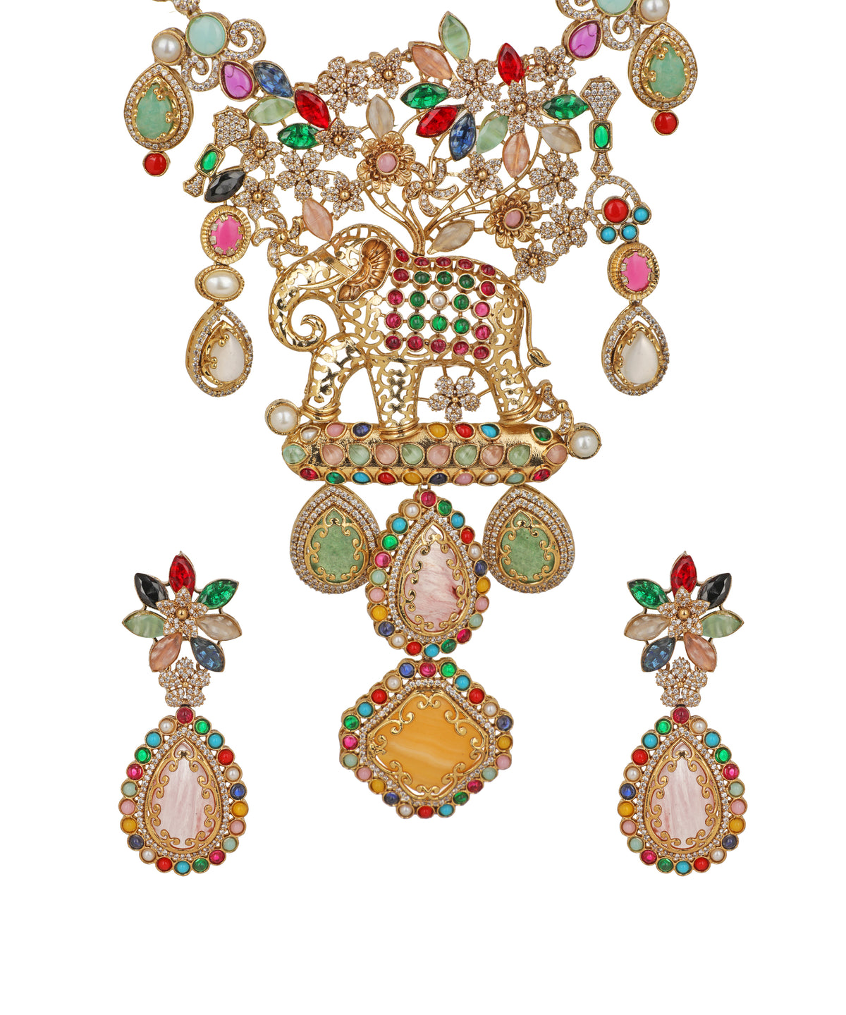 Elephant Pushpvan Necklace | Stylika
