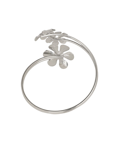 Floral Motif Open Arm Cuff | Stylika