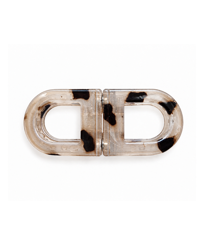 Clear Smoky D-shaped Magnetic Hair Clip | Stylika