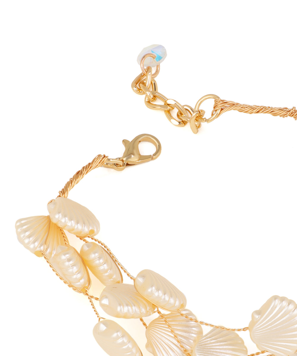 Delicate Multi-strand Shell Inspired Bracelet | Stylika