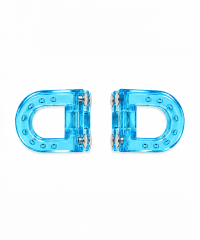 Aqua Blue D-shaped Magnetic Hair Clip | Stylika
