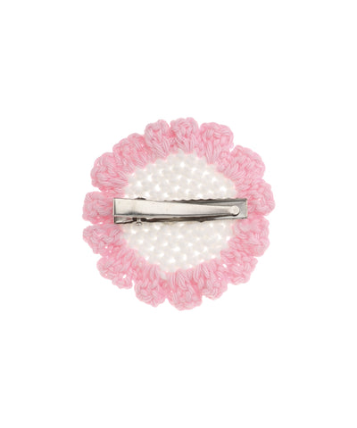 Artisan-Inspired Scalloped Two-Tone Crochet Hair Clip | Stylika