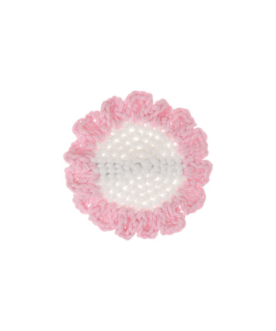 Artisan-Inspired Scalloped Two-Tone Crochet Hair Clip | Stylika
