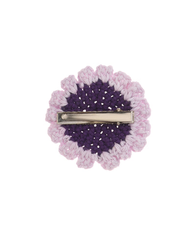 Artisan-Inspired Scalloped Two-Tone Crochet Hair Clip | Stylika