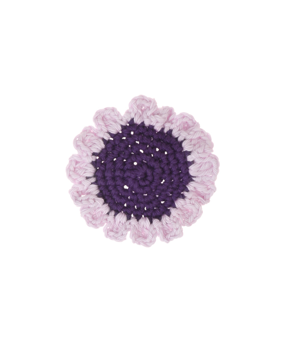 Artisan-Inspired Scalloped Two-Tone Crochet Hair Clip | Stylika