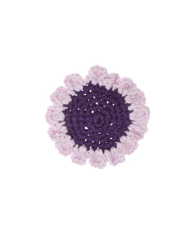 Artisan-Inspired Scalloped Two-Tone Crochet Hair Clip | Stylika
