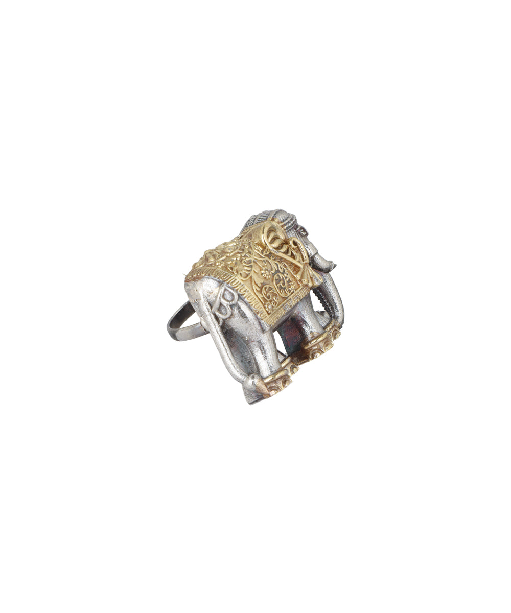 Elephant Motif Statement Ring | Stylika
