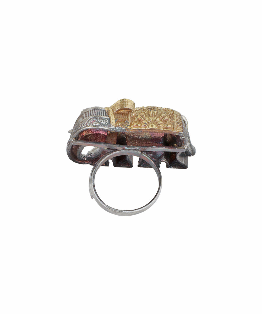 Elephant Motif Statement Ring | Stylika