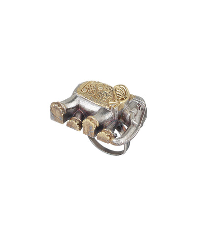 Elephant Motif Statement Ring | Stylika