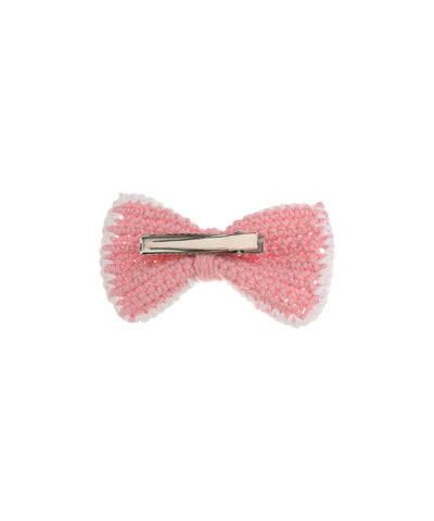 Soft Knit Bow Crochet Hair Clip | Stylika