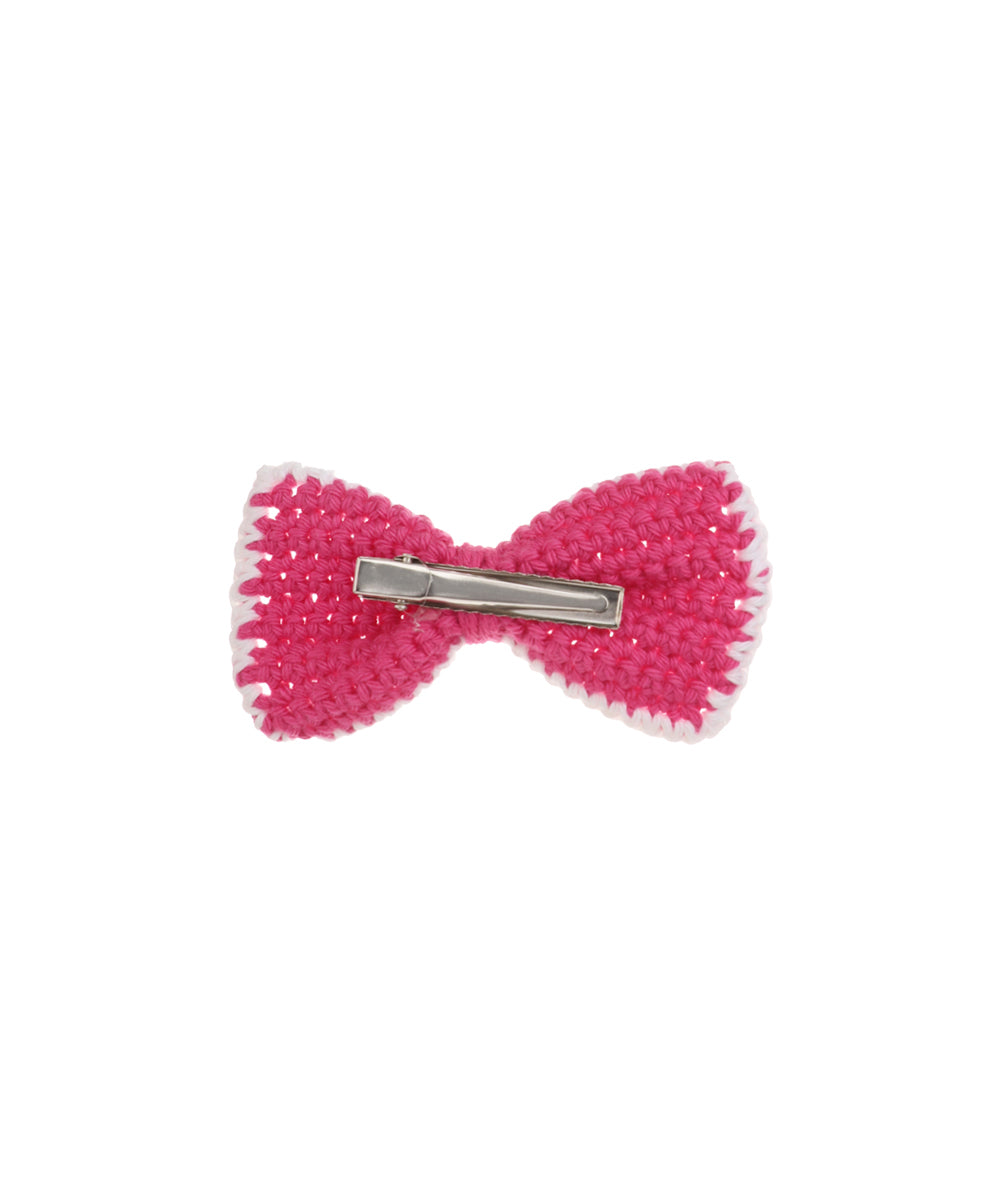 Soft Knit Bow Crochet Hair Clip | Stylika