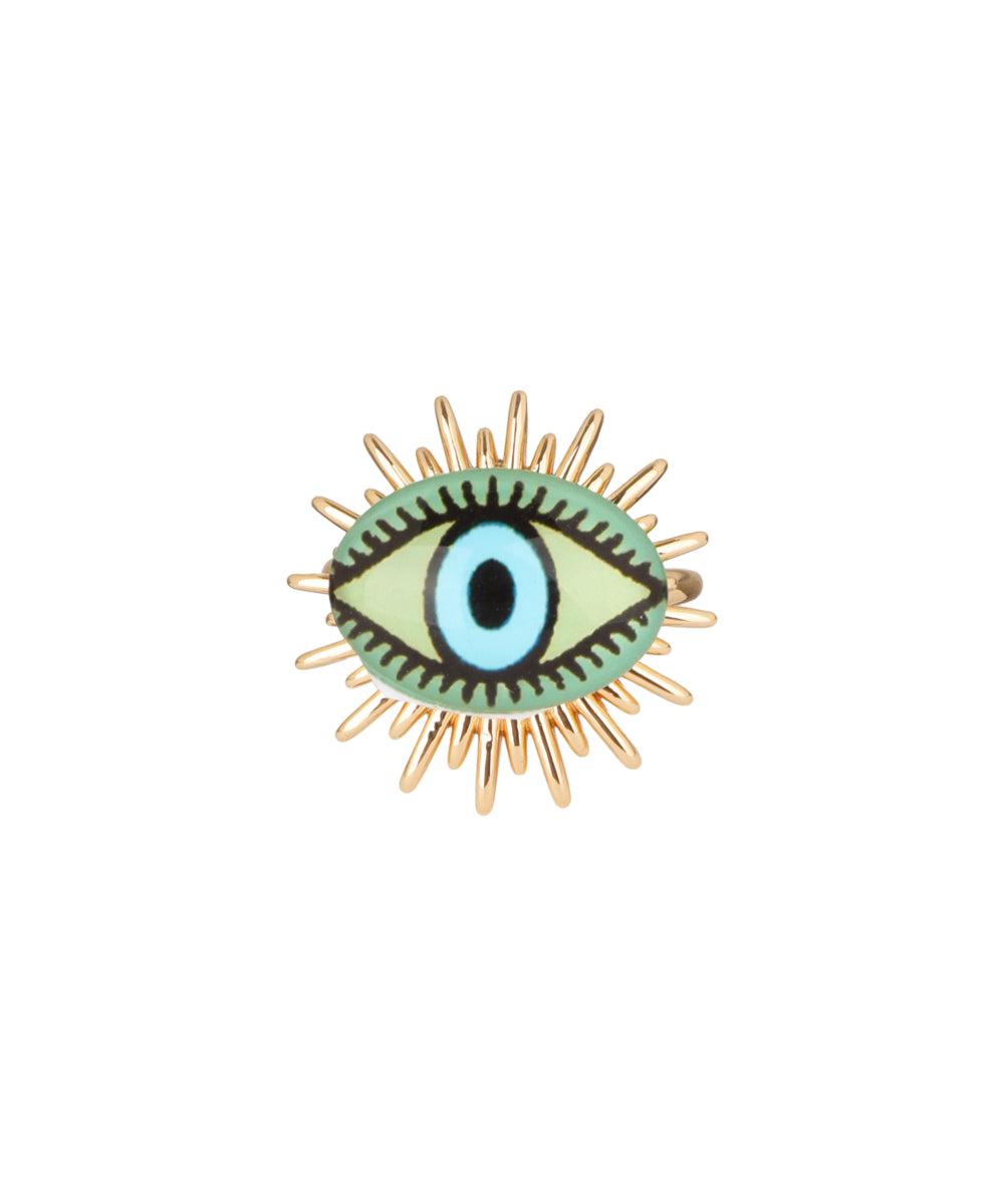 Sunburst Evil Eye Ring | Stylika
