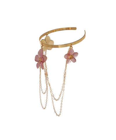 Pink Floral Cascade Arm Cuff | Stylika