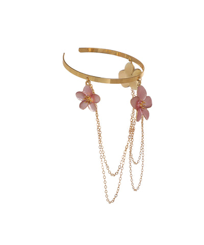 Pink Floral Cascade Arm Cuff | Stylika