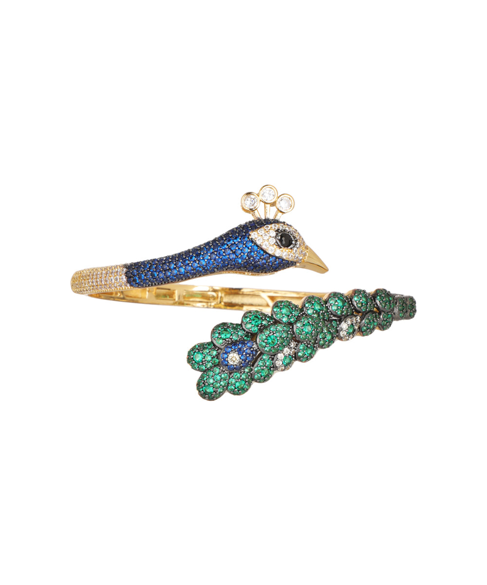 Open Kada bracelet with a contoured animal inspired shape
